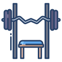 external bench-press-fitness-icongeek26-linear-colour-icongeek26 icon