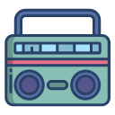 external boombox-retro-80s-icongeek26-linear-colour-icongeek26 icon