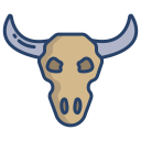 external bull-skull-desert-icongeek26-linear-colour-icongeek26 icon