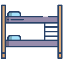 external bunk-bed-furniture-icongeek26-linear-colour-icongeek26 icon