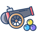 external cannon-carnival-icongeek26-linear-colour-icongeek26 icon