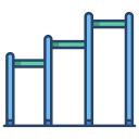 external chin-up-bar-playground-icongeek26-linear-colour-icongeek26 icon