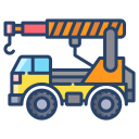 external crane-truck-vehicles-icongeek26-linear-colour-icongeek26 icon