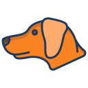 external dog-animal-head-icongeek26-linear-colour-icongeek26 icon