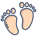 external feet-pregnancy-amp-maternity-icongeek26-linear-colour-icongeek26 icon