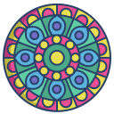 external mandala-mandala-icongeek26-linear-colour-icongeek26 icon