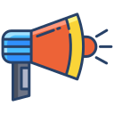 external megaphone-advertising-icongeek26-linear-colour-icongeek26 icon