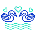 external Love-Swans-romance-and-love-icongeek26-outline-colour-icongeek26 icon