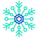 external Snowflake-snowflakes-icongeek26-outline-colour-icongeek26-23 icon