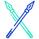 external War-Spears-Crossed-medieval-icongeek26-outline-colour-icongeek26 icon