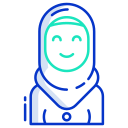 external Woman-ramadan-icongeek26-outline-colour-icongeek26 icon