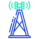 external antenna-communication-icongeek26-outline-colour-icongeek26 icon