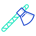 external axe-wild-west-icongeek26-outline-colour-icongeek26 icon