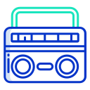 external boombox-retro-80s-icongeek26-outline-colour-icongeek26 icon