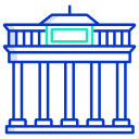 external brandenburg-gate-landmarks-icongeek26-outline-colour-icongeek26 icon