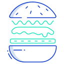 external burger-food-levitation-icongeek26-outline-colour-icongeek26 icon