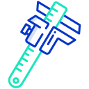 external caliper-measurement-icongeek26-outline-colour-icongeek26 icon