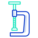 external clamp-carpentry-icongeek26-outline-colour-icongeek26 icon