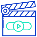 external clapperboard-cinema-icongeek26-outline-colour-icongeek26 icon