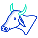 external cow-animal-head-icongeek26-outline-colour-icongeek26 icon