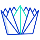 external crown-origami-icongeek26-outline-colour-icongeek26 icon