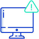 external monitor-alert-icongeek26-outline-colour-icongeek26 icon