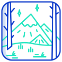 external mountain-landscape-icongeek26-outline-colour-icongeek26 icon