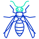 external wasp-bugs-and-insects-icongeek26-outline-colour-icongeek26 icon