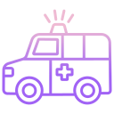 external ambulance-virus-icongeek26-outline-gradient-icongeek26 icon