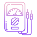 external ammeter-electrician-icongeek26-outline-gradient-icongeek26 icon