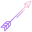 external arrow-hunting-icongeek26-outline-gradient-icongeek26 icon