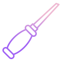 external awl-carpentry-icongeek26-outline-gradient-icongeek26 icon