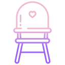 external baby-chair-kindergarten-icongeek26-outline-gradient-icongeek26 icon