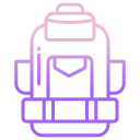 external backpack-hunting-icongeek26-outline-gradient-icongeek26 icon