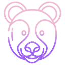 external bear-peru-icongeek26-outline-gradient-icongeek26 icon