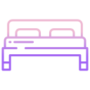 external bed-furniture-icongeek26-outline-gradient-icongeek26 icon