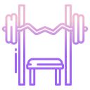 external bench-press-fitness-icongeek26-outline-gradient-icongeek26 icon