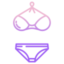 external bikini-clothes-icongeek26-outline-gradient-icongeek26 icon