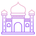 external blue-mosque-landmarks-icongeek26-outline-gradient-icongeek26 icon