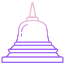 external borobudur-landmarks-icongeek26-outline-gradient-icongeek26 icon