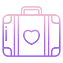 external brifcase-honeymoon-icongeek26-outline-gradient-icongeek26 icon