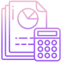 external budget-project-work-icongeek26-outline-gradient-icongeek26 icon