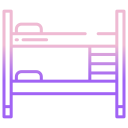 external bunk-bed-furniture-icongeek26-outline-gradient-icongeek26 icon