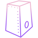 external cajon-music-instruments-icongeek26-outline-gradient-icongeek26 icon