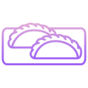 external calzone-italian-food-icongeek26-outline-gradient-icongeek26 icon