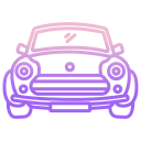 external car-retro-icongeek26-outline-gradient-icongeek26 icon