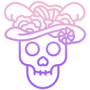 external catrina-mexico-icongeek26-outline-gradient-icongeek26 icon