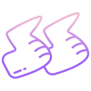 external chicken-wings-meat-icongeek26-outline-gradient-icongeek26 icon