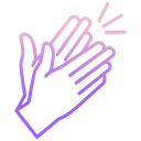 external clapping-virus-icongeek26-outline-gradient-icongeek26 icon