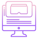 external computer-game-development-icongeek26-outline-gradient-icongeek26 icon